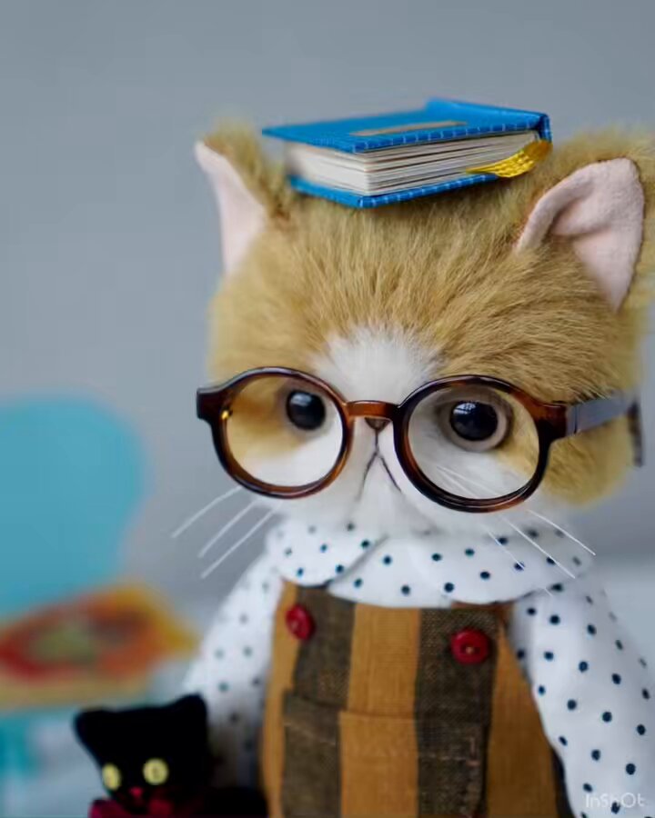 人気作家　ねこ人形 n558.jpg