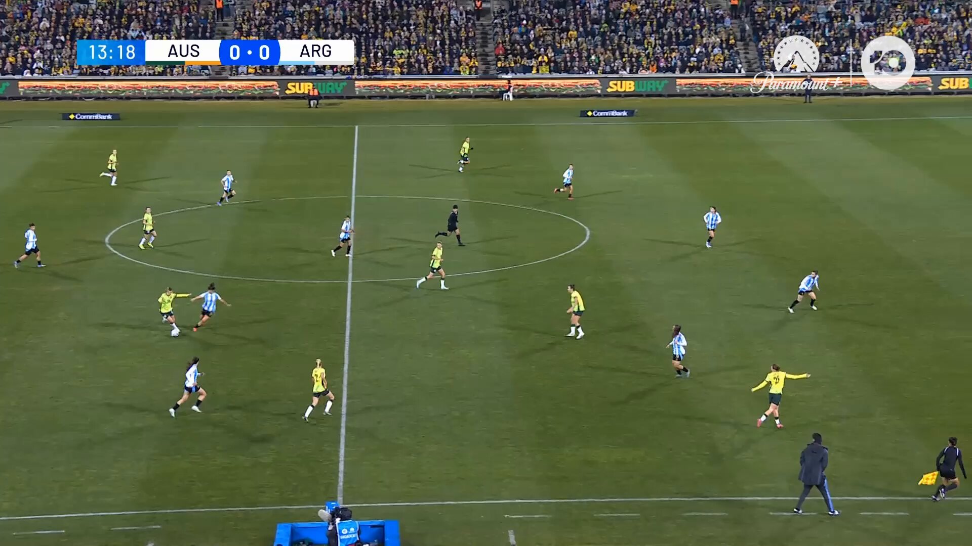 A brilliant sweeping @amysayer10 half-volley to cap off the Kristianstads' star first international start in 459 days 🙌#Matildas #AUSvARG
