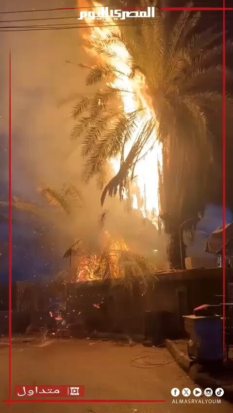 حريق هائل في مخزن بقليوب المحطة. متابعة: على إسماعيل