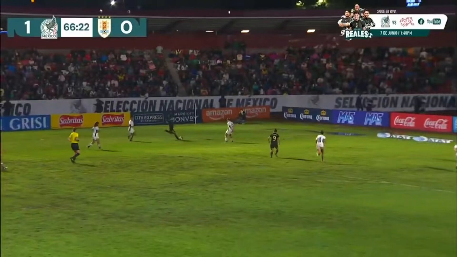 Así se puso adelante 1 por 0 La Femenil en el Estadio Tlahuicole ante Uruguay... ⚽💥#UnEquipoUnSueño