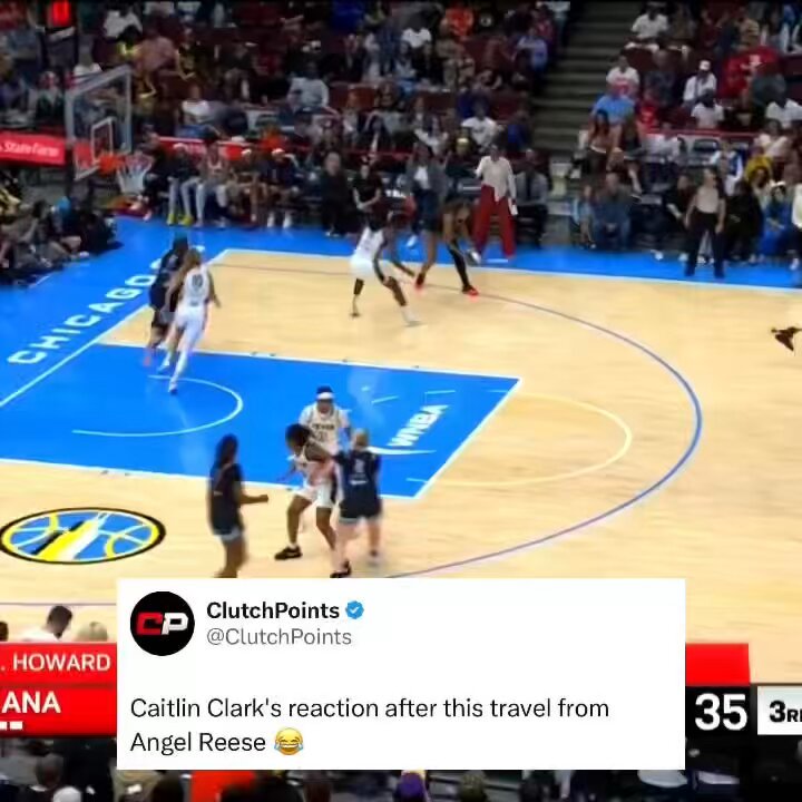 WNBA Got Game on X: "Caitlin Clark did the travel sign after Angel Reese  traveled 😳 https://t.co/JTQHSLYlwQ" / X
