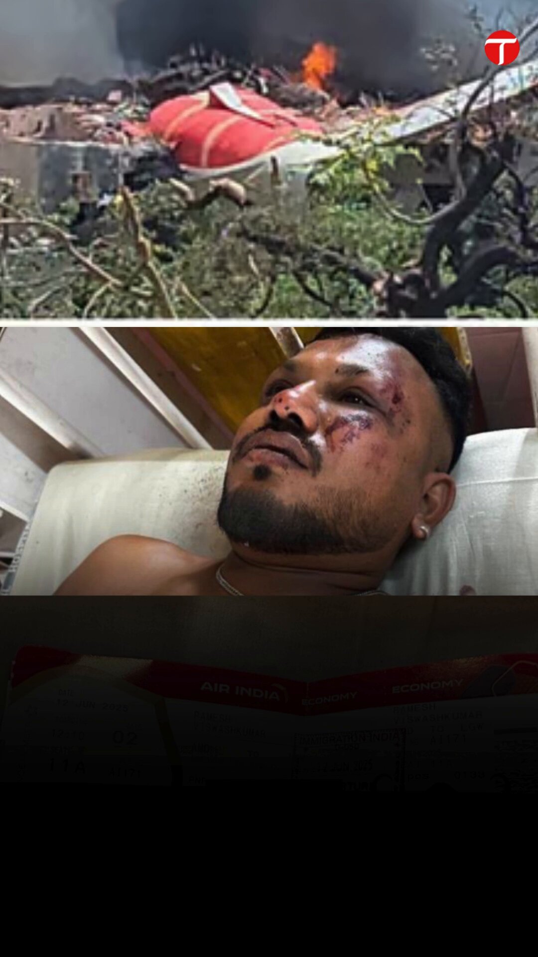 The Express Tribune on X: "The survivor, 40-year-old Ramesh Viswashkumar, spoke to Indian media, saying, "Thirty seconds after take-off, there was a loud noise and then the plane crashed," he told the