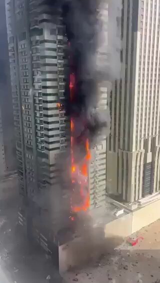 [爆卦] 杜拜67層摩天大廈火災 3800住戶疏散