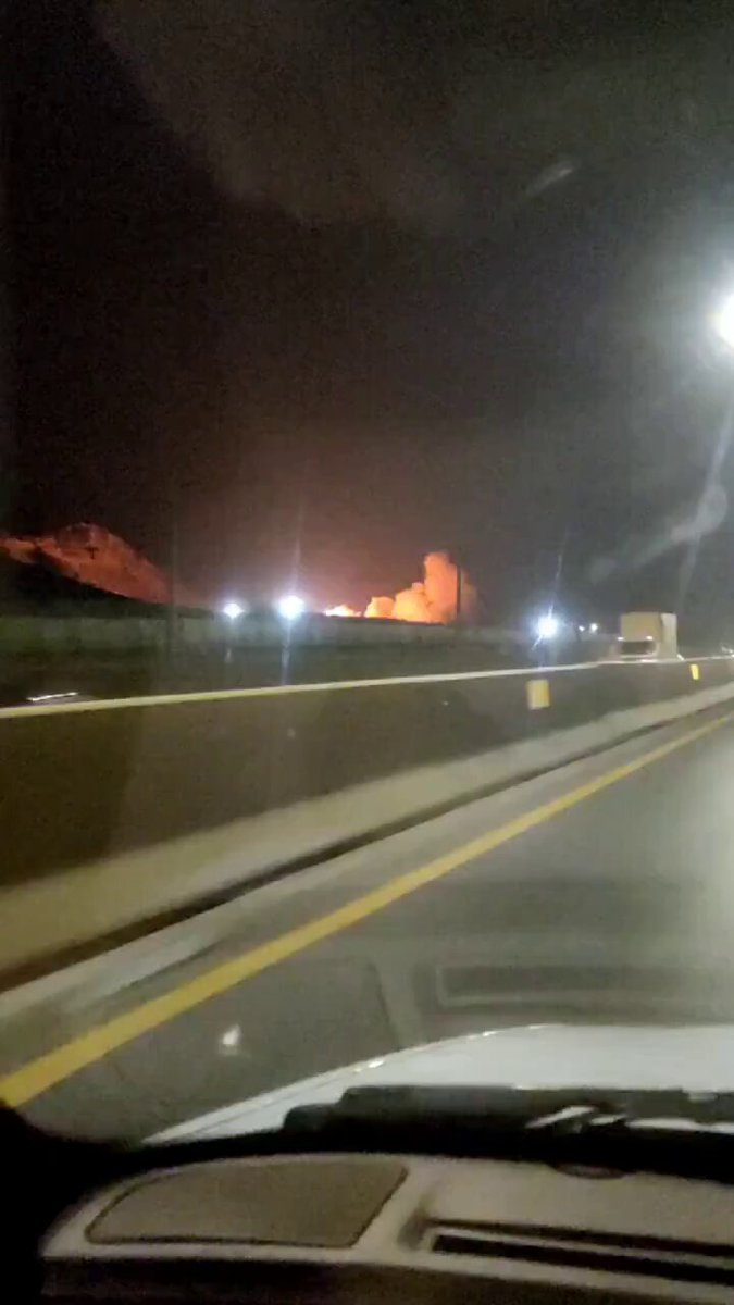 بالفيديو: حريق يلتهم القاعدة العسكرية امام حسن في كرمنشاه 