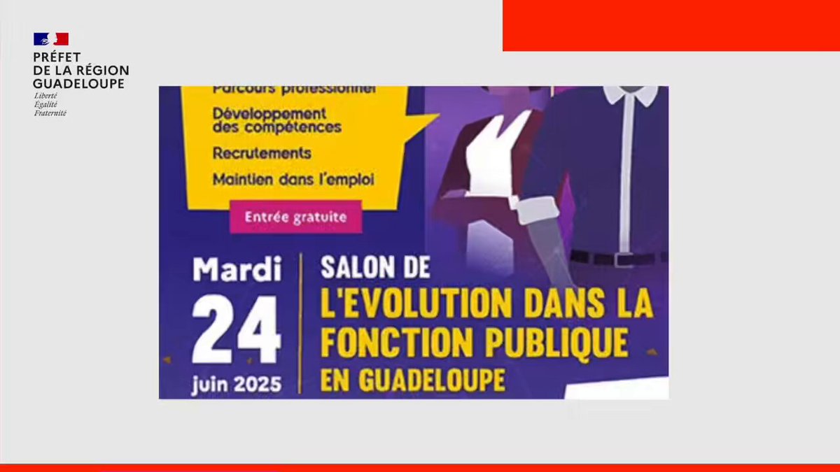 Image de Préfet de Guadeloupe : 🚀 2ᵉ édition du Salon de l’évolution dans la fonction publique

📅 Mardi 24 juin 2025
📍 Hôtel Le S