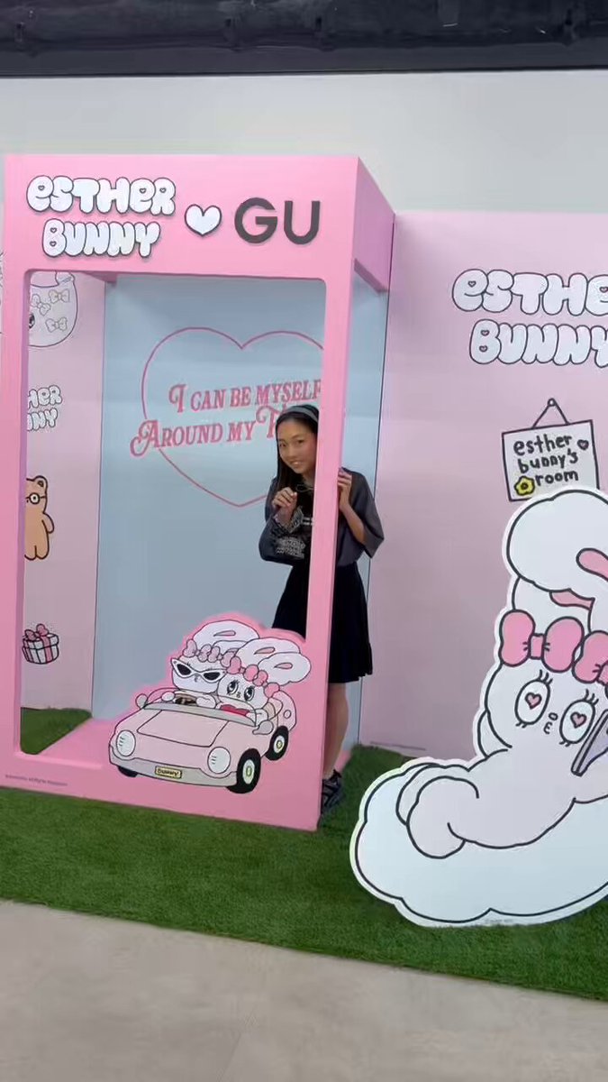 GU♡Esther Bunny」のコラボ商品が 6月20日(金)に発売🤍 展示会に