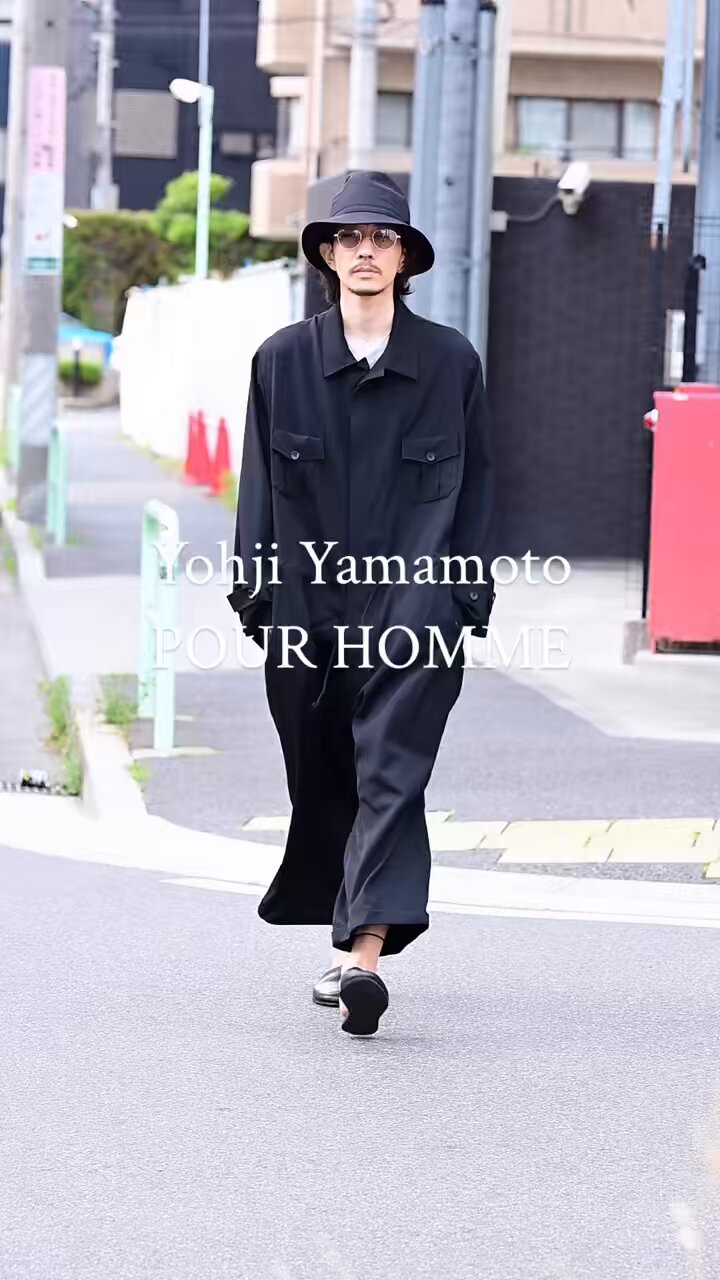 Yohji Yamamoto - ヨウジヤマモト ウールギャバホワイトステッチ