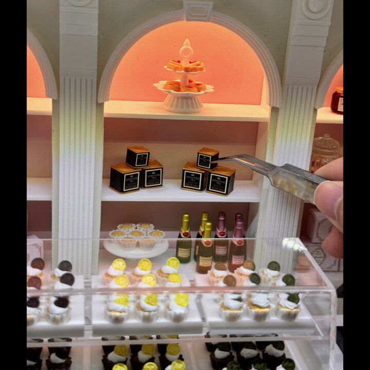 クリスマス ミニチュア ドールハウス ミニ厨房庵 クリスマス