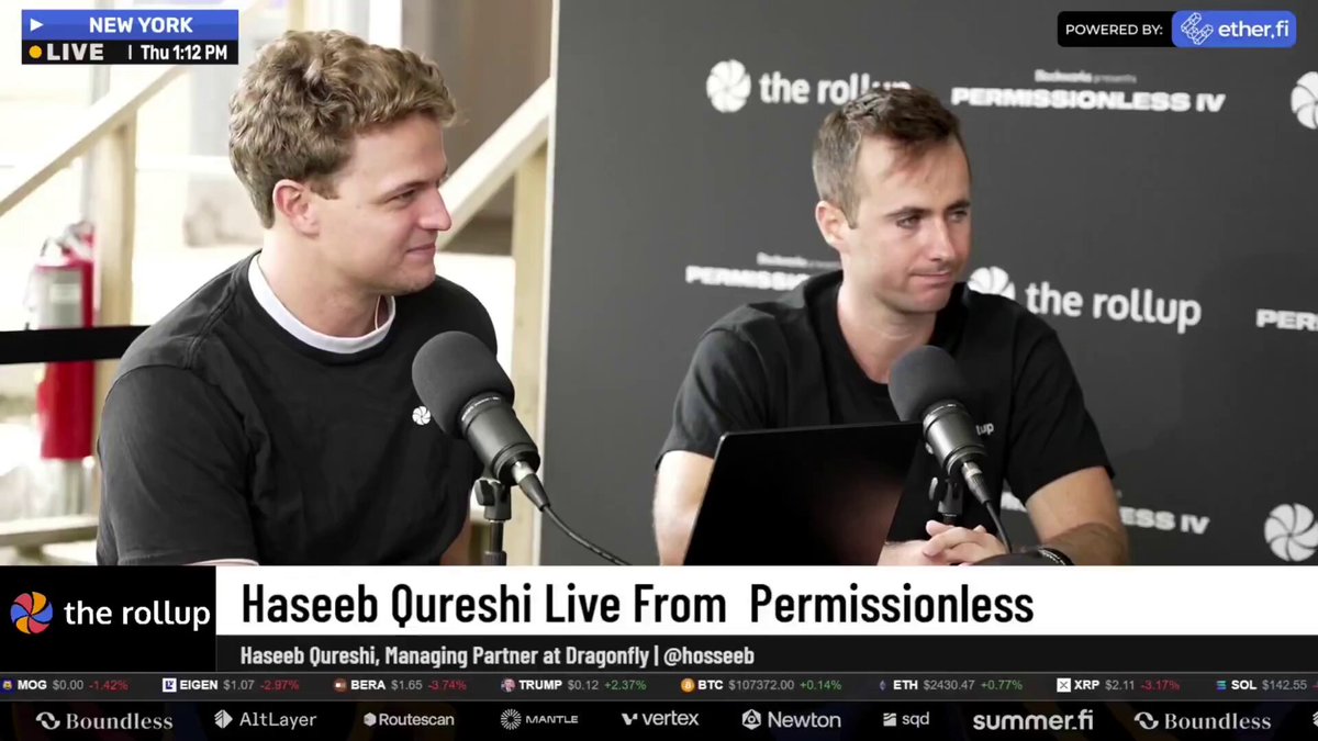 Haseeb Qureshi discussing Proof of Stake at Permissionless IV