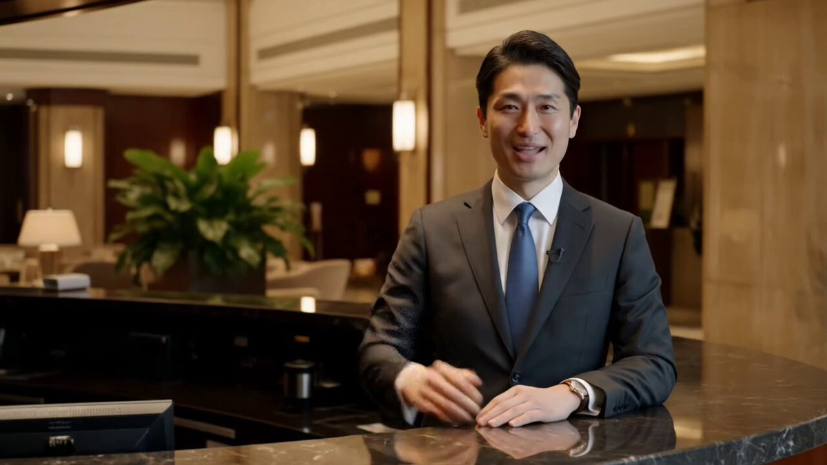 KAWAI - 尺が余って、ぎこちないビジネスマンww （ちゃんとセリフ渡さなきゃな...）  Google Veo 3 で生成