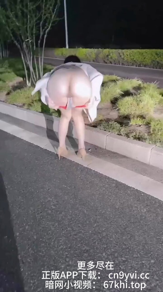 Asian baddie show off in the street
