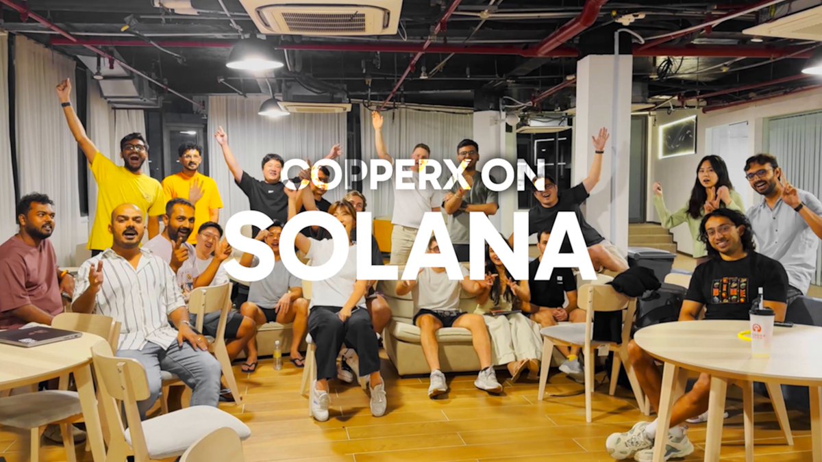 Copperx 团队庆祝在 Solana 上推出稳定币银行业务