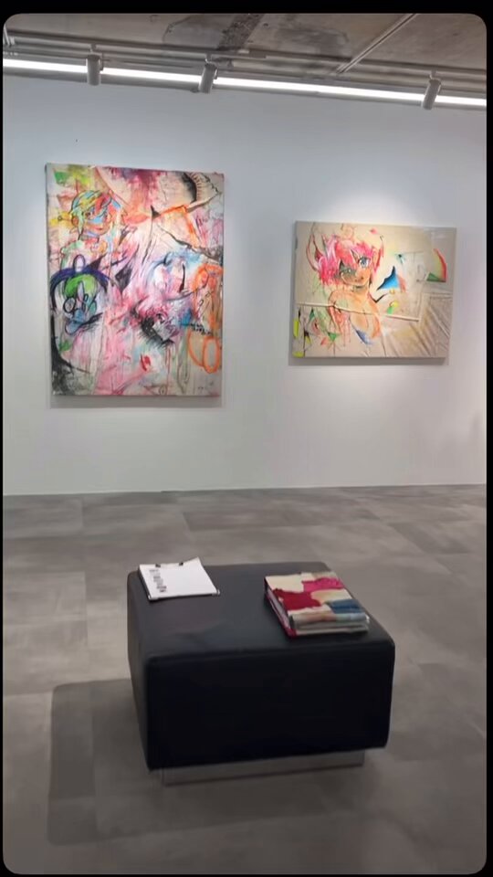 烏の濡れ羽 舞い落ちる テクスチャーアート 18×18㎝ S0 原画1点のみ 近江八景之内 唐崎夜雨, Evening Rain on the Karasaki Pine