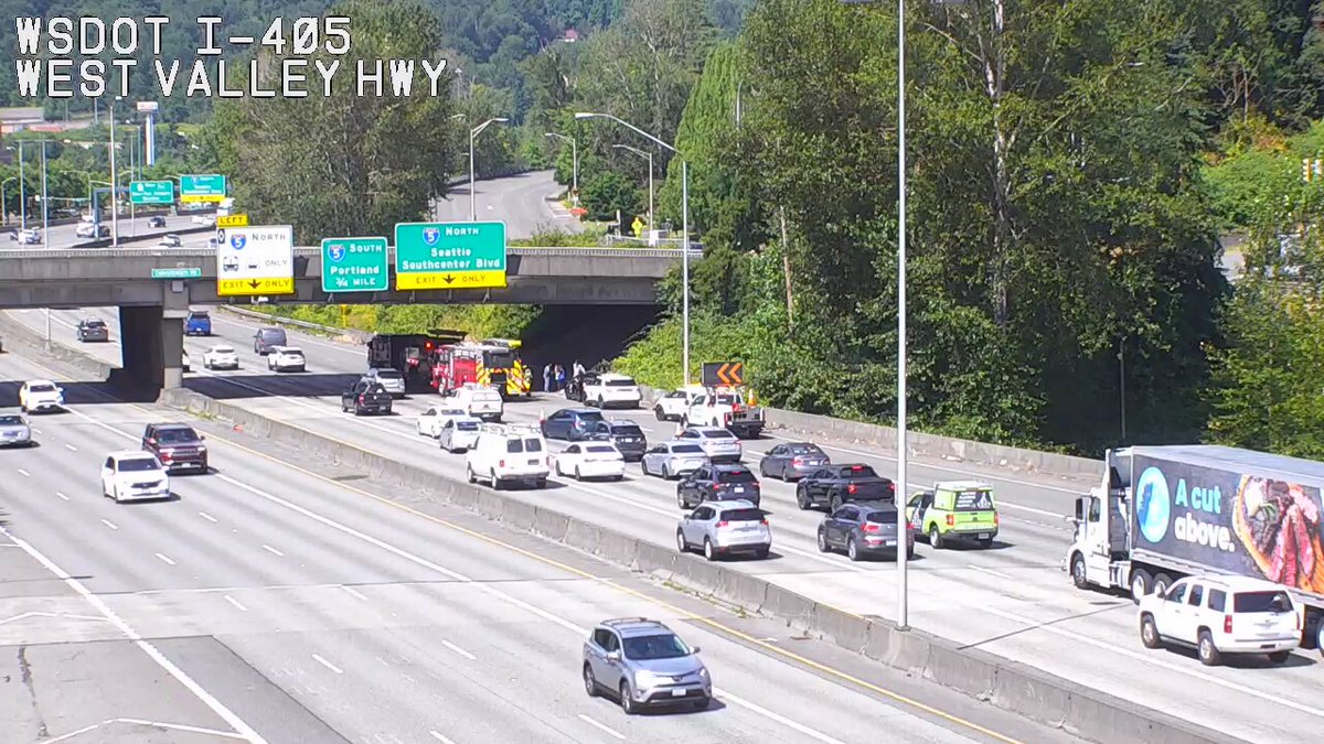 Cleard: SR 181 (MP 1) के दक्षिण में SB I-405 पर