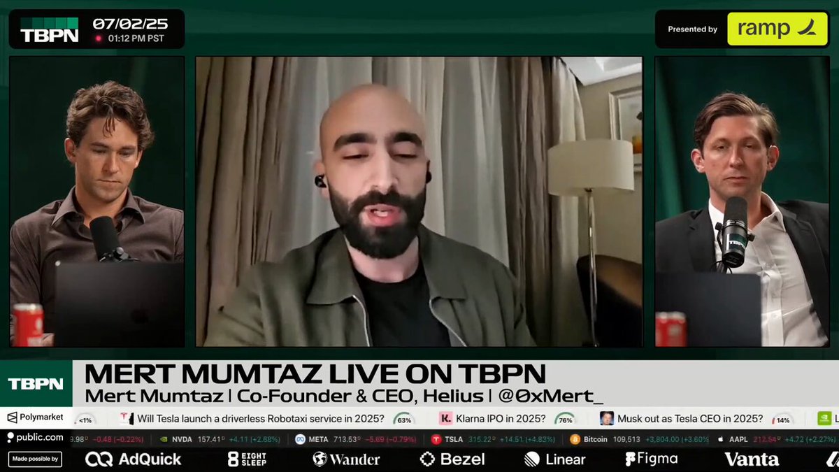 Mert Mumtaz discussing stablecoins on TBPN