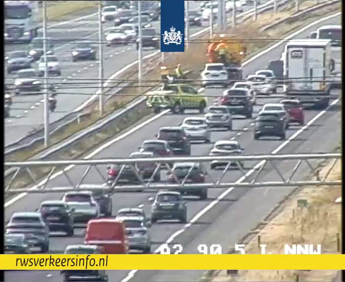 Ongeval op A2 bij knp. Deil met motorfiets