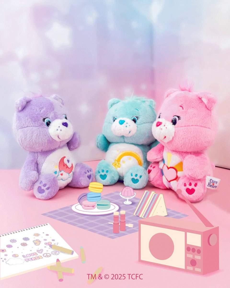ケアベア　お座り　BIG ぬいぐるみ　パープル　ライトブルー　ホワイト　3種 ケアベア お座り BIG ぬいぐるみ パープル ライトブルー
