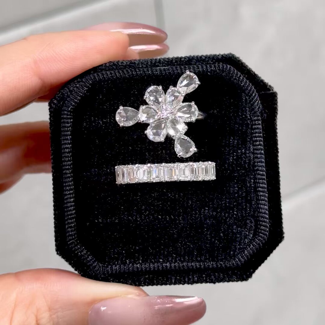 ウルウル❗️ローズカットダイヤ✨D0.222CT✨プラチナダイヤモンドリング 宝石屋さん on X: 