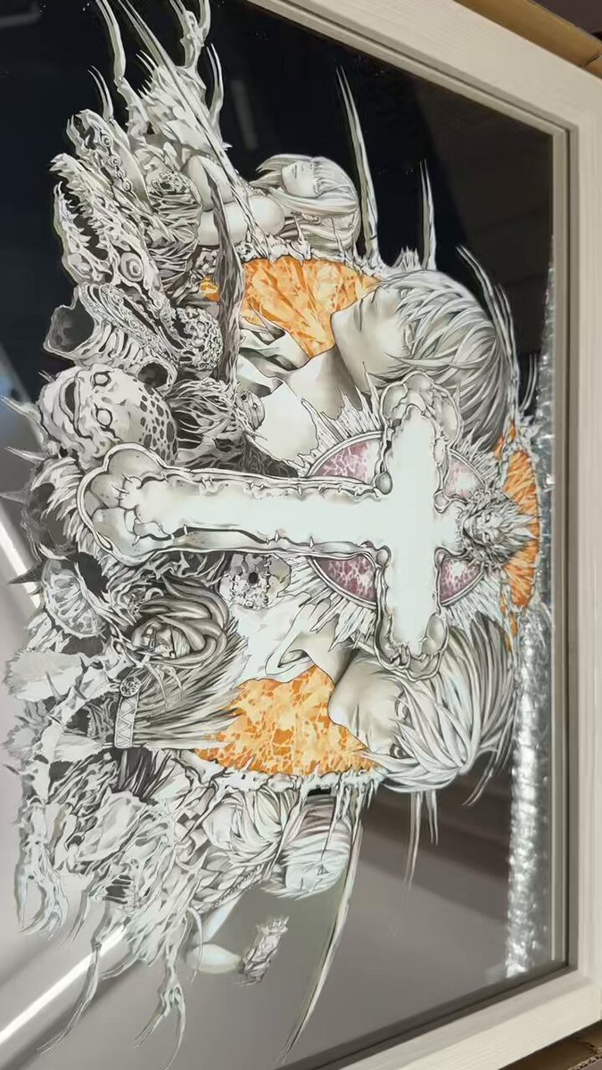 デスノート展　パブミラー　C 受注商品】パブミラー／C（小畑先生描き下ろし） | DEATH NOTE