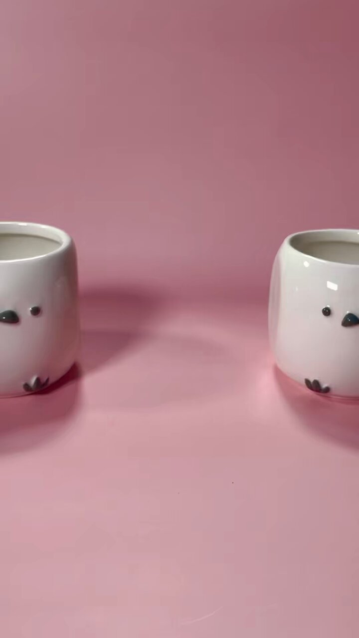 にゃあゴ❤(ӦｖӦ。)☆シマエナガ りんご(赤) マグカップ チャーム シマエナガ りんご マグカップ チャーム パールホワイト - メルカリ