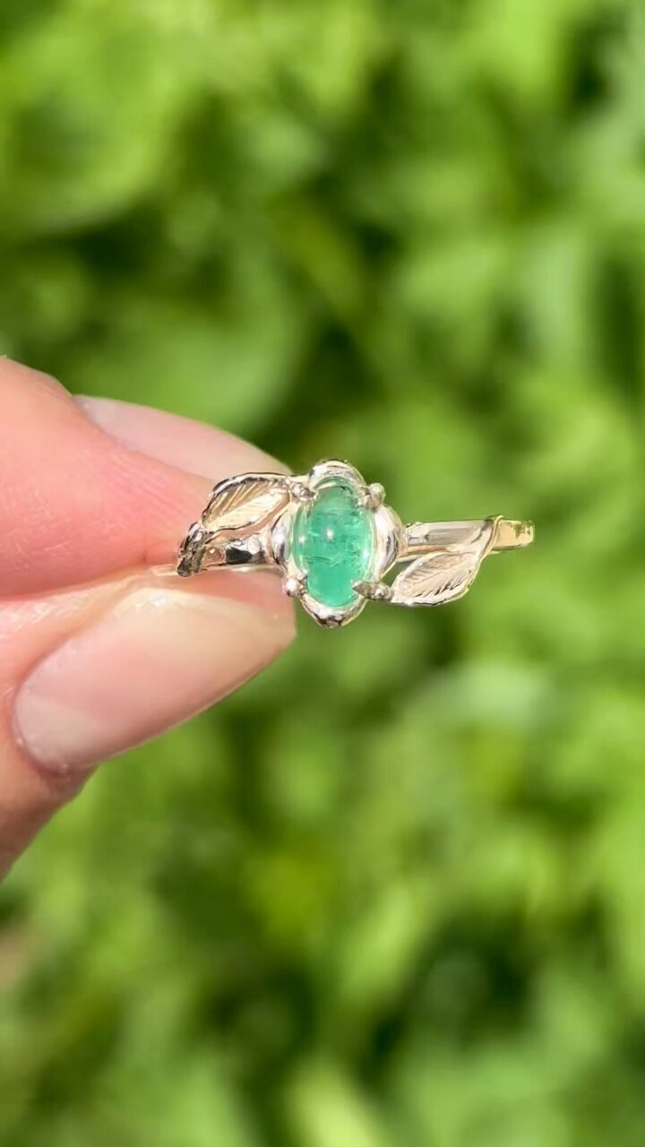 NUMBER (N)INE エメラルドグリーンリング　コラボ エメラルド 1.23ct OV PTリング～コロンビア産！ – AYAKO