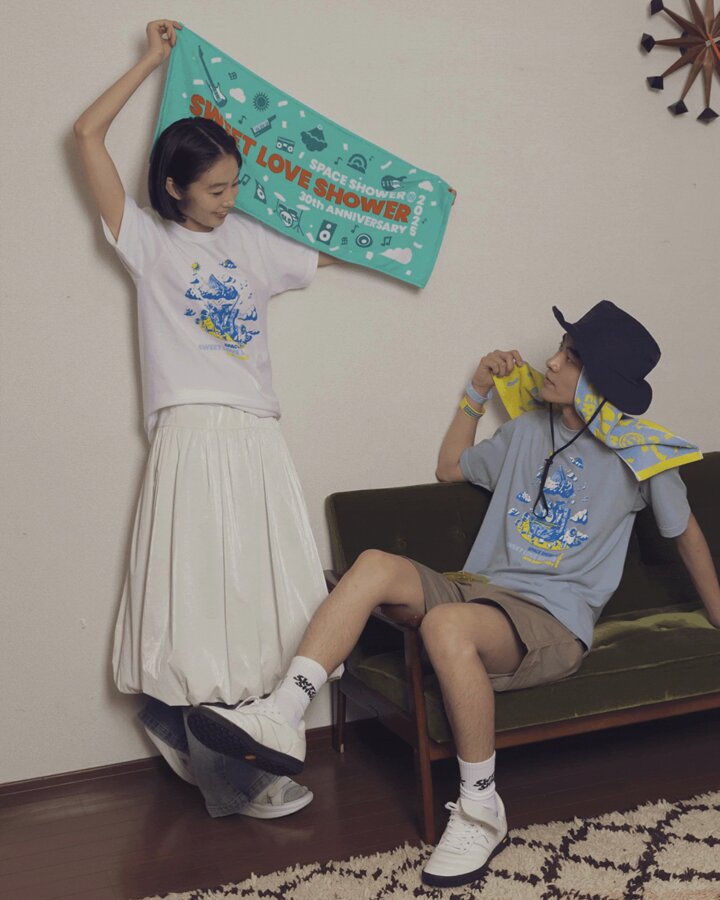 ラブシャ　レインブーツ　SWEET LOVE SHOWER　LLサイズ　夏フェス SWEET LOVE SHOWER 2024】雨のラブシャに集ったレインコーデを