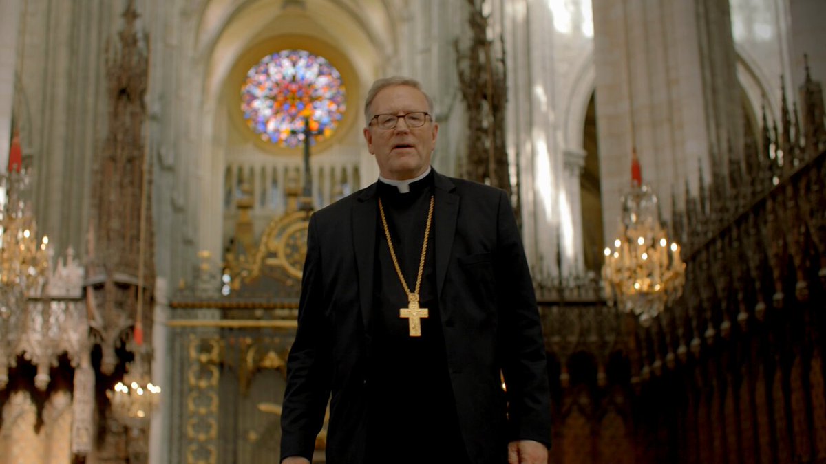 Stop using Catholic cathedrals and basilicas to promote the Vatican II religion. To do that, be consistent and use Novus Ordo spaceship churches. 