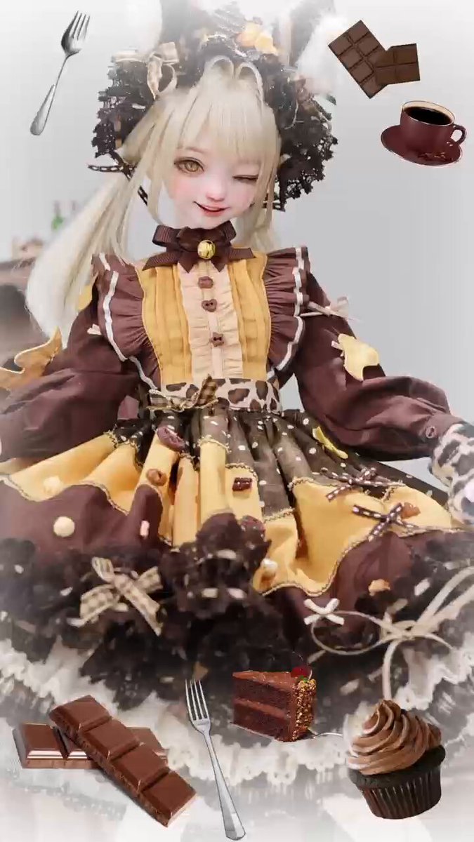 ⭐︎新作新品⭐︎オダニミユキx HANONコラボドール♪MADELEINEマドレーヌ チェリーちゃん、オダニミユキ様とハノン様のコラボ、ジャーニー