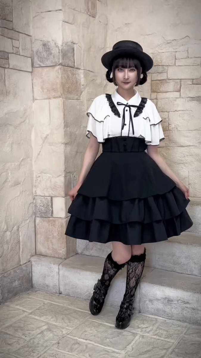 MIHO MATSUDA ミホマツダ 木底靴　ゴシック ゴスロリ　Mサイズ 2022年SS | Black and White シリーズ