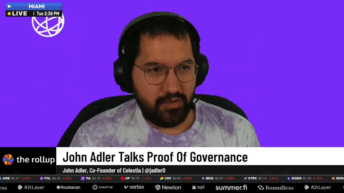 John Adler on Proof of Governance