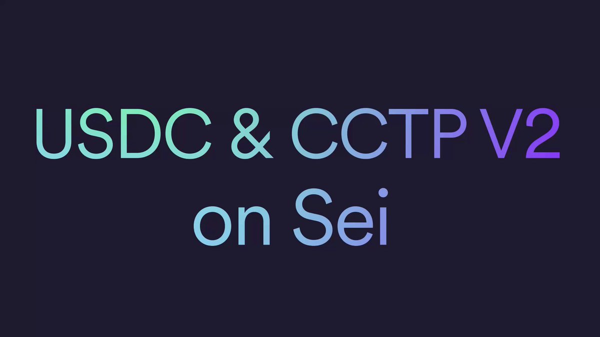 USDC & CCTP V2 on Sei