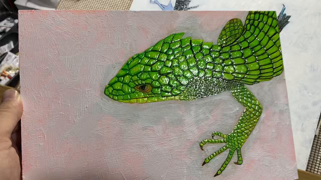 骸骨 ローズクラウン 油絵 原画 オリジナル 一点物 骸骨 ローズクラウン 油絵 原画 オリジナル 一点物
