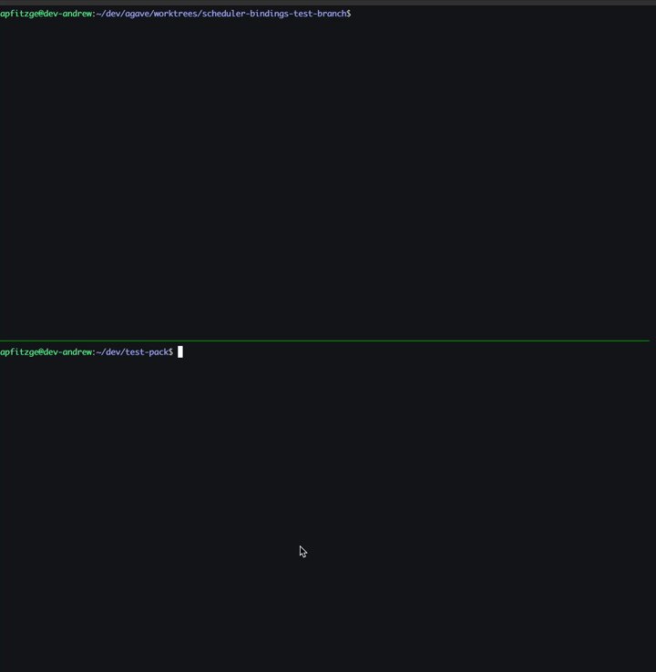 Screenshot of blockchain scheduler switching process