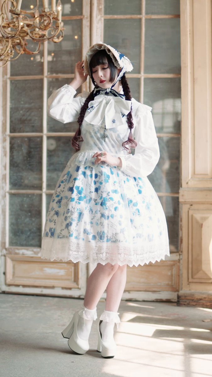 Moitie モワティエ　初期　シフォン4段ワンピース Moitie モワティエ 初期 シフォン4段ワンピース Moi-meme-Moitie