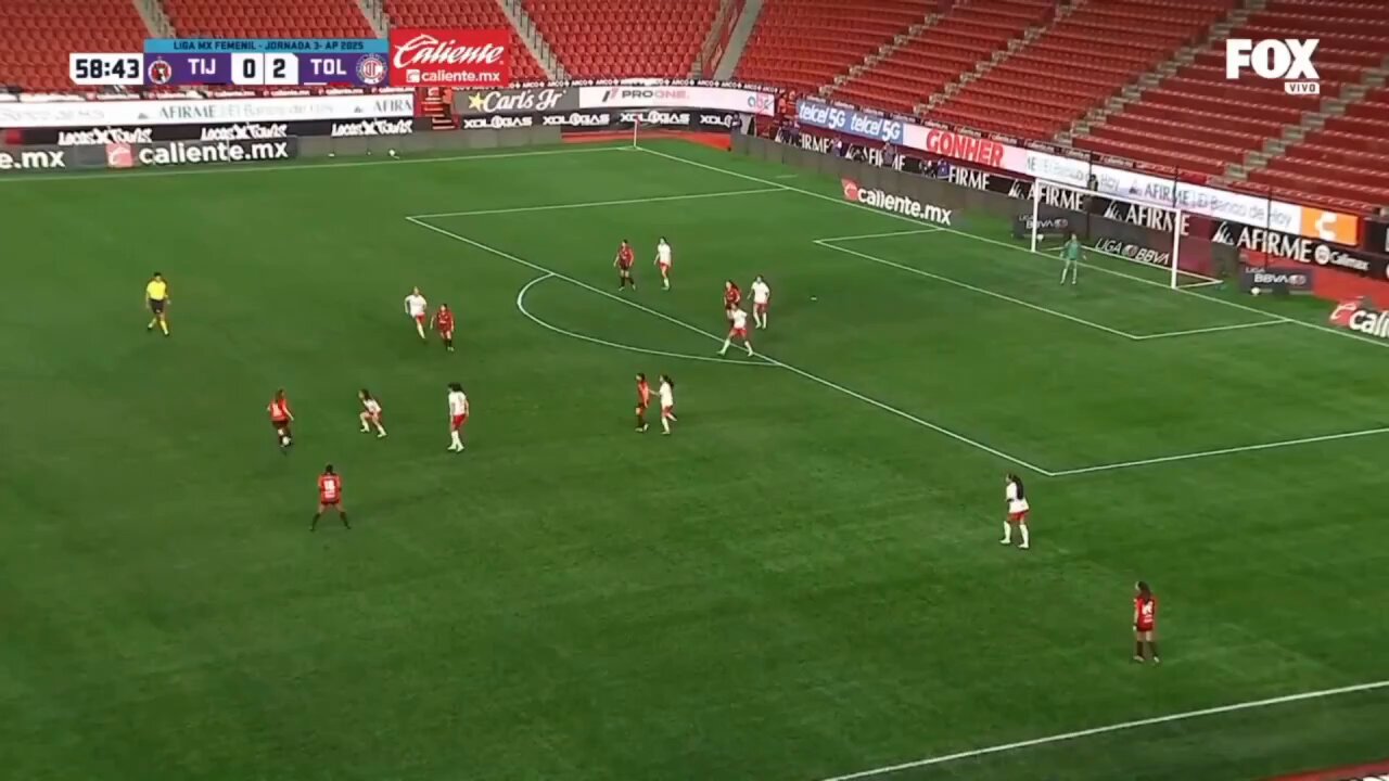 Fue un GOLAZO, disparo de primera y al fondo de las redes. 🥵🔥#NuestroFutFem #FutFemDondeSea