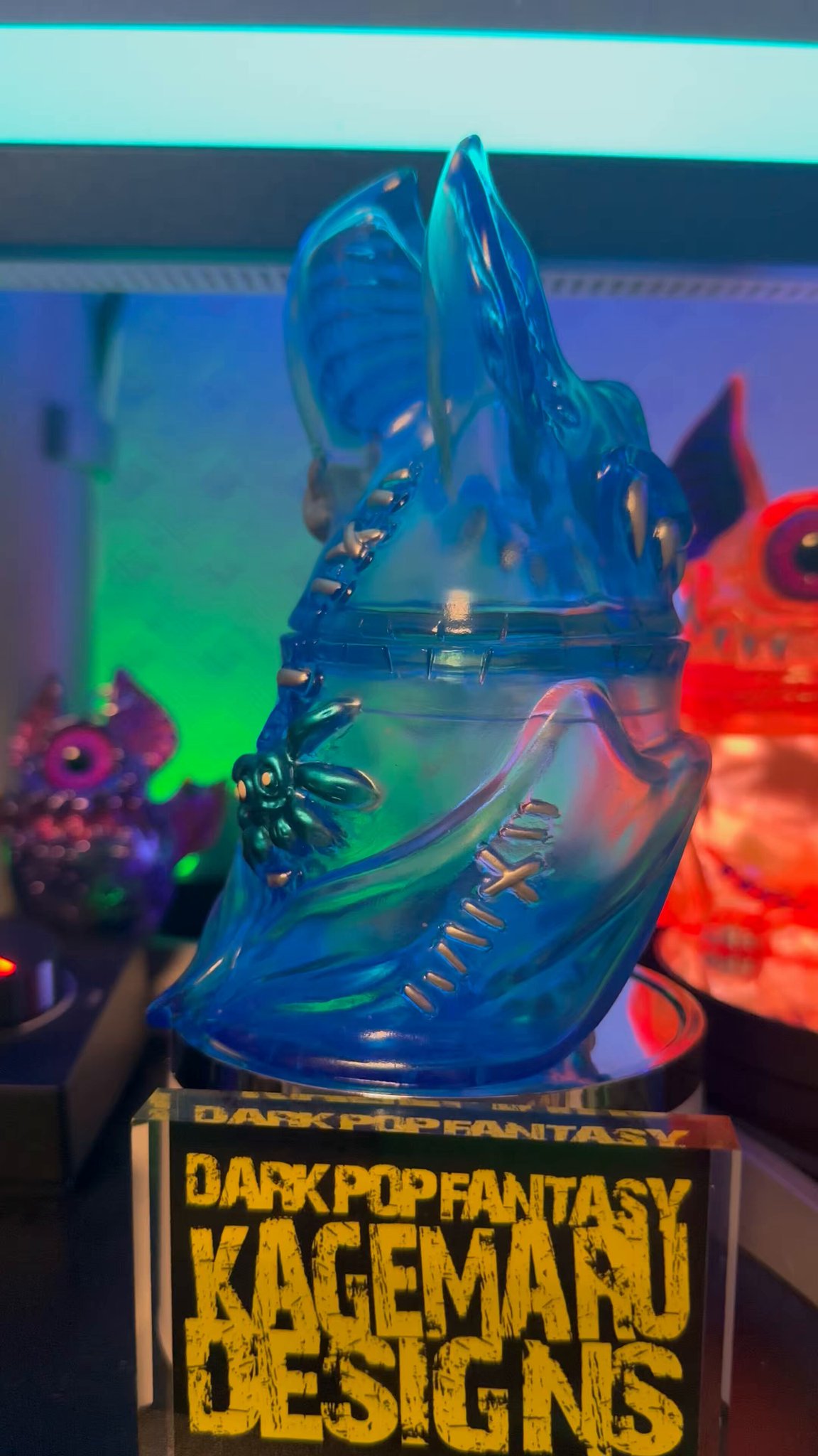 超希少 カゲマルデザイン Eye Scream アイスクリーム 初期ソフビ 廃番 SOFUBI／EyebatBeast【028】リザードアイ | KAGEMARU DESIGN