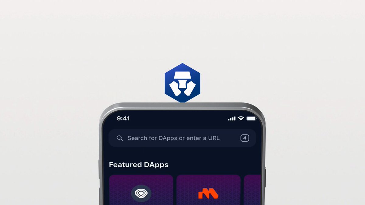 주요 dApp을 보여주는 Crypto.com Onchain 앱 인터페이스
