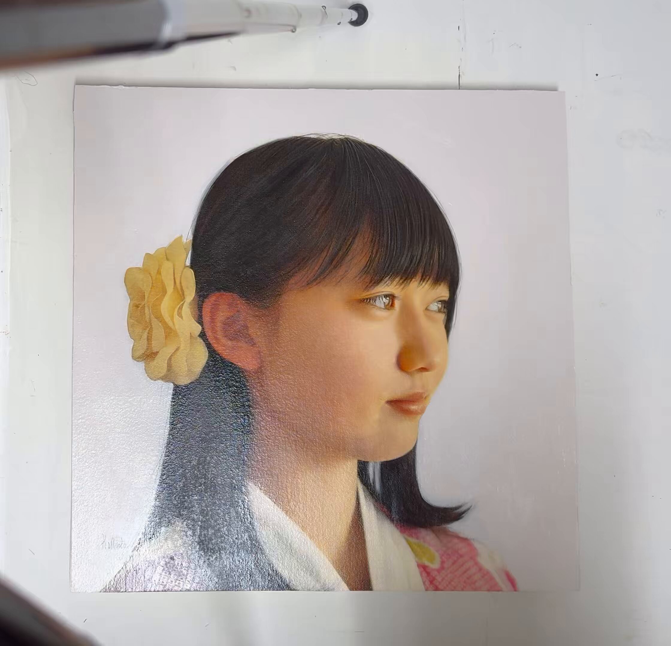 潮田和也 「冬の朝」油彩・OGテンペラ F6号 真作保証 ホキ美術館大賞展特別賞 潮田和也 「冬の朝」油彩・OGテンペラ F6号 真作保証 ホキ美術館