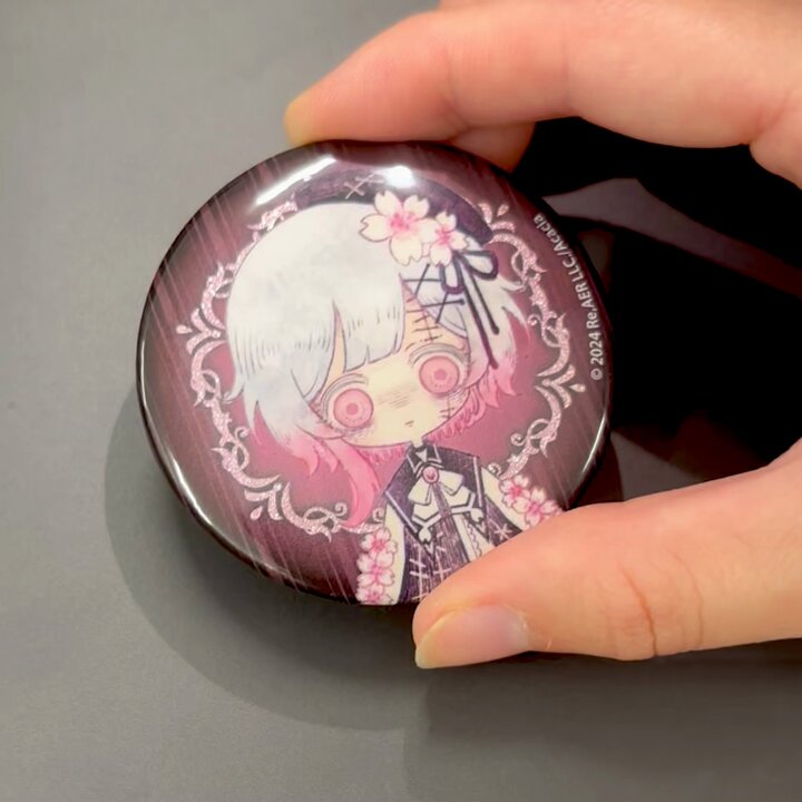 魔法少女ノ魔女裁判 GRA マルイ グリッター缶バッジ 橘シェリー 10個