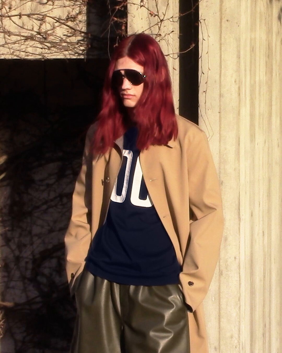 ジャケット LOEWE LOEWE PEBBLE PEACOAT S359Y01XBR5440 Pebble peacoat in wool Blue - LOEWE