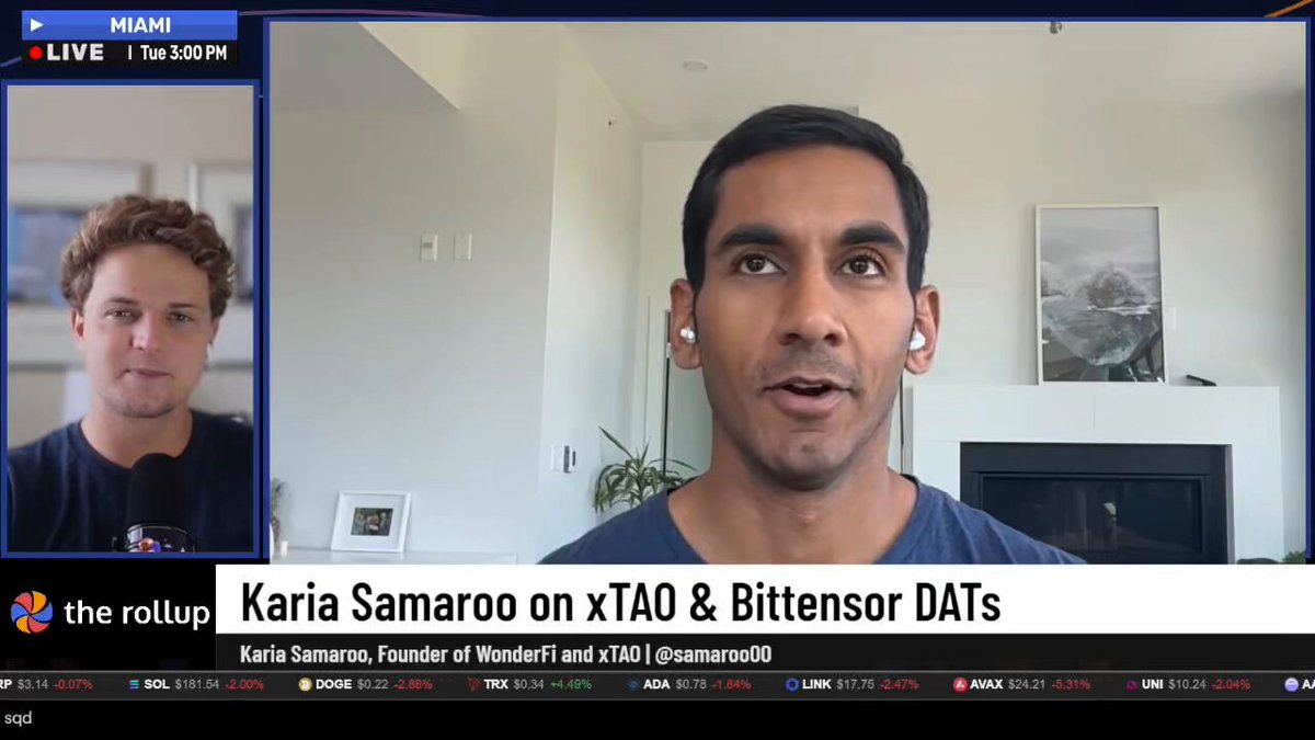 Karia SamarooがxTAOとBittensor DATSについて語る