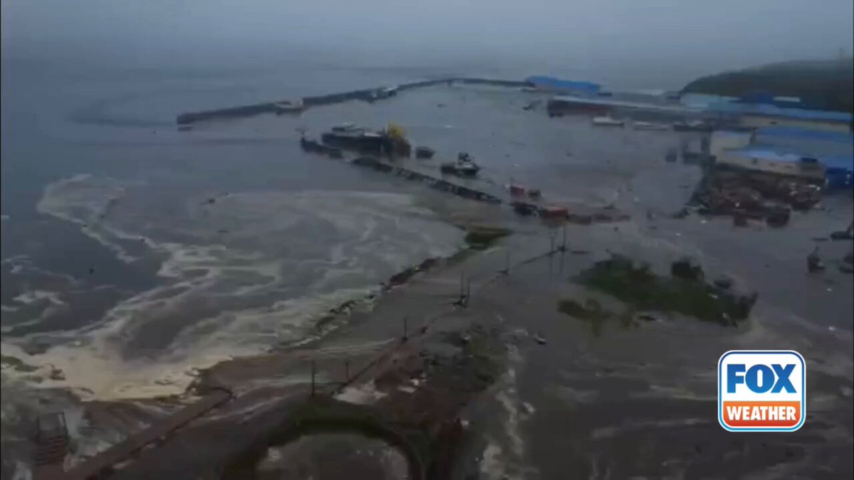 🌊TSUNAMI DAMAGE: Drone footage shows the damage caused by tsunami