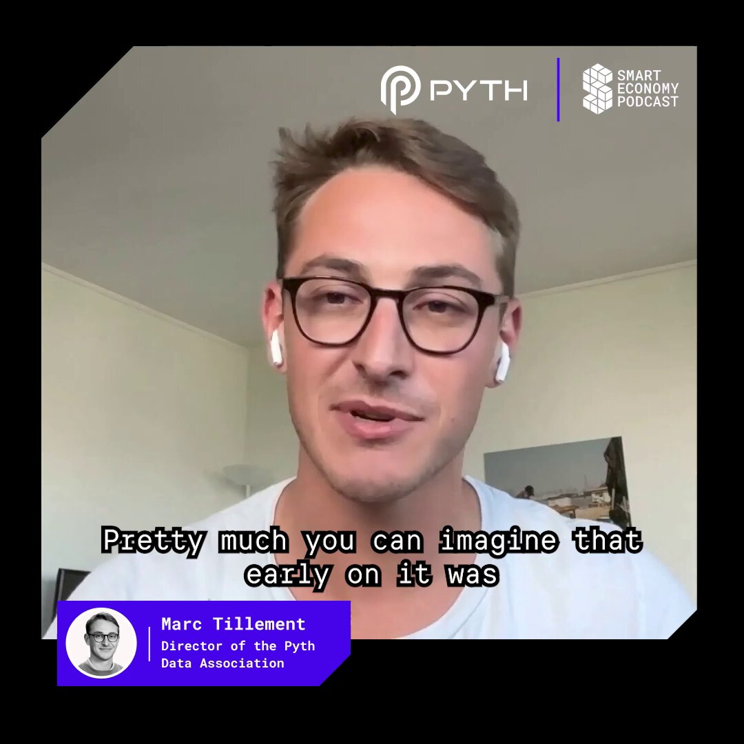 Marc Tillement discussing Pyth Network on the Smart Economy Podcast