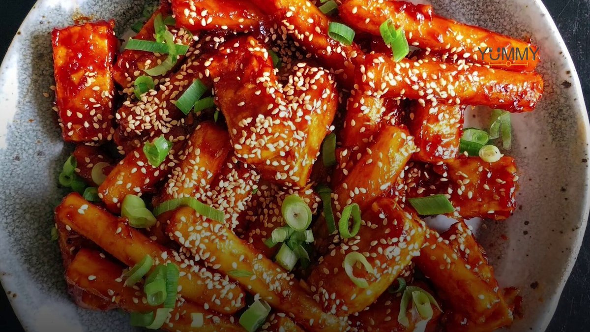 طريقة تحضير كعك الأرز الكوري في المنزل 