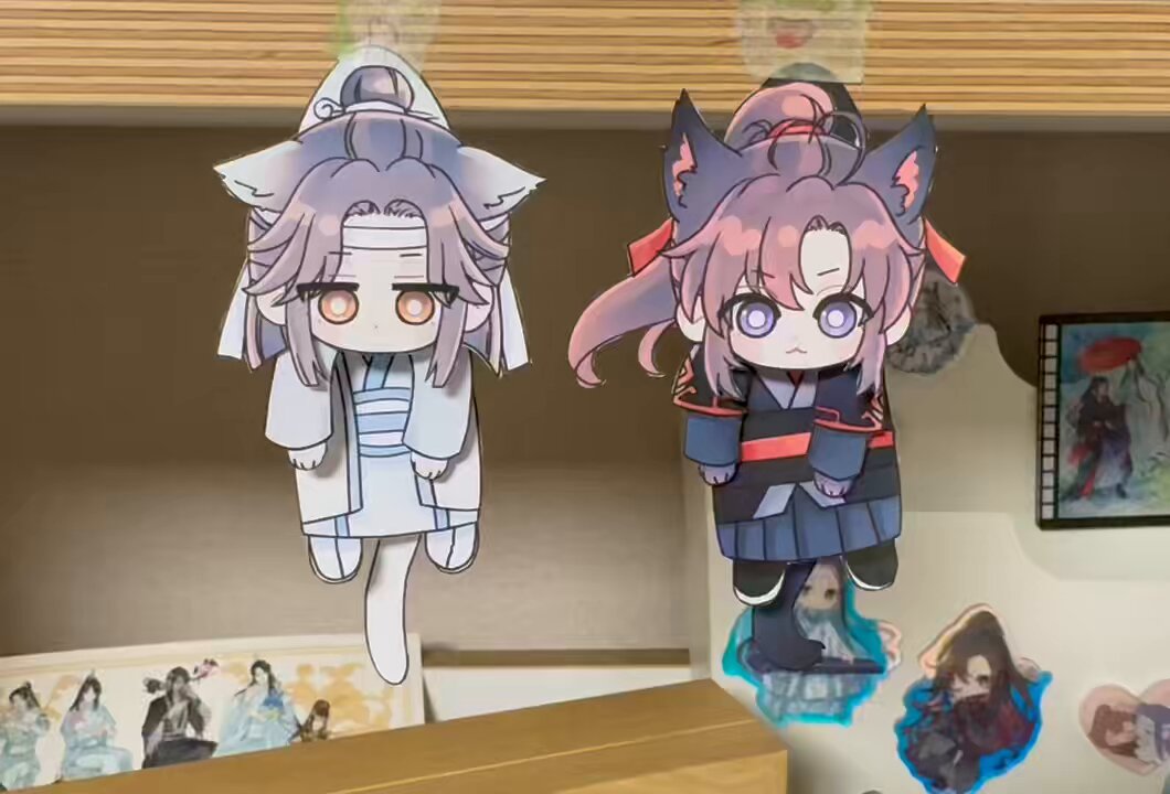 ダブルハピネスピアス浴衣祭シノワズリ山河令陳情令魔道祖師薬屋のひとりごと天官賜福 魔道祖師 南漫社 缶バッジ（林麓聞歌シリーズ）【お取り寄せ