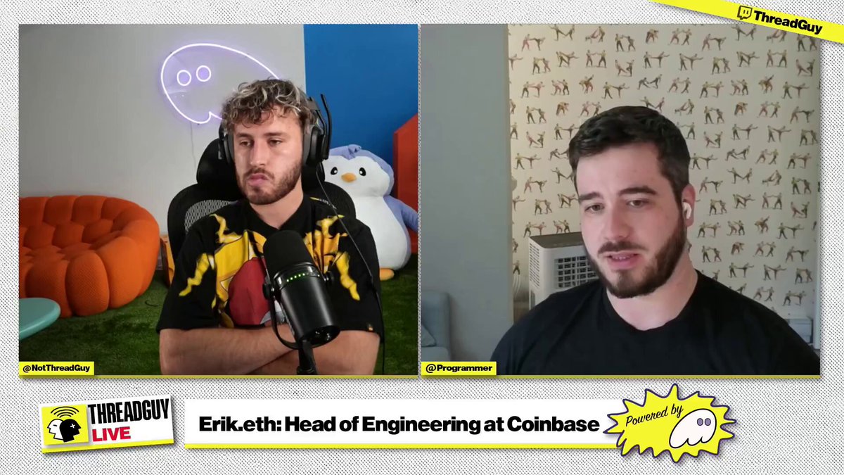 Erik.eth와 ThreadGuy가 암호화폐 프라이버시를 논의하는 모습