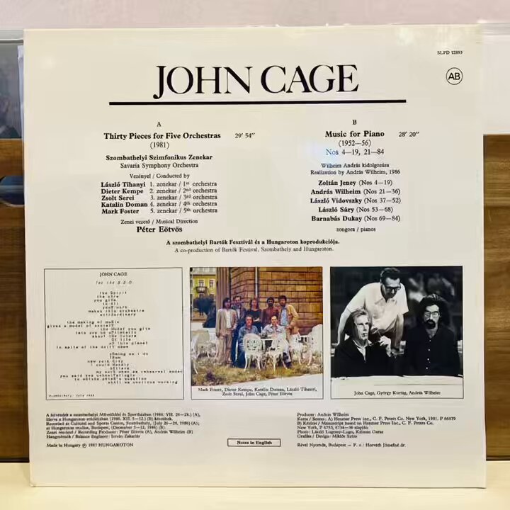 ジョン・ケージ
diary 
WERGO盤 Yahoo!オークション -「john cage lp」(レコード) の落札相場