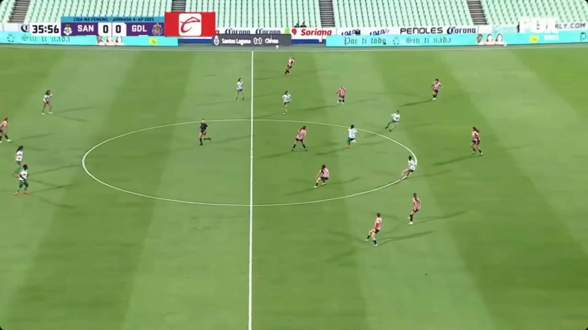 Así fue el gol de @ClubSantosFem.#NuestroFutFem #LigaBBVAMXFemenil