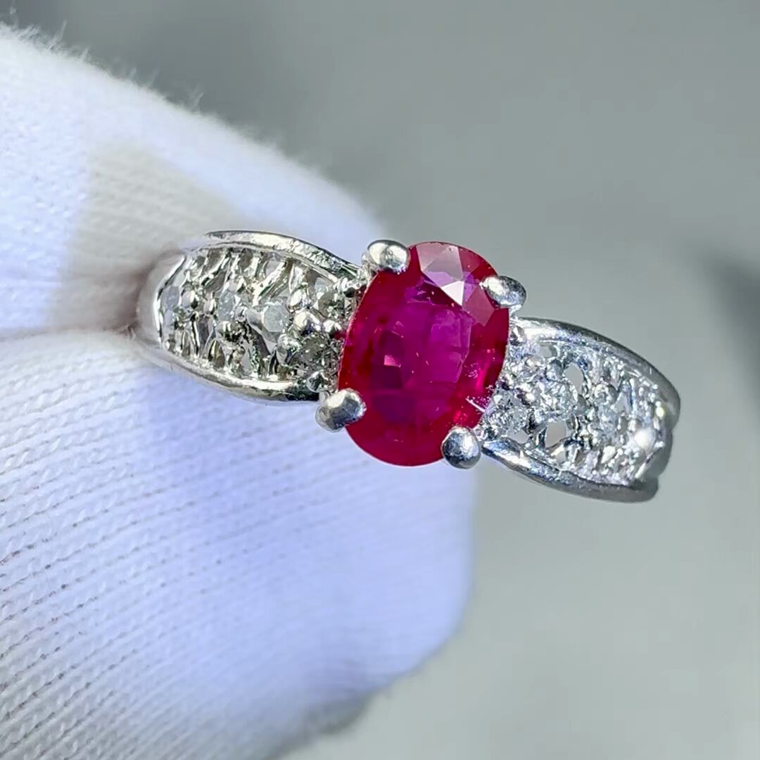 専用 PT900 ルビー 0.22 ダイヤモンド 0.15 Ruby Pt900ルビー ダイヤモンドリング (NO.60881) – JEX宝石