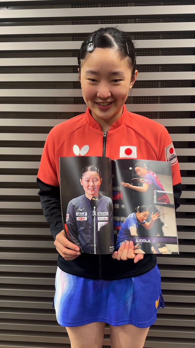 張本美和さん 直筆サインフォト オリンピック 世界卓球 証明書付き 1枚② 50年ぶり金星》張本美和が世界ランク1位を破り、卓球日本女子